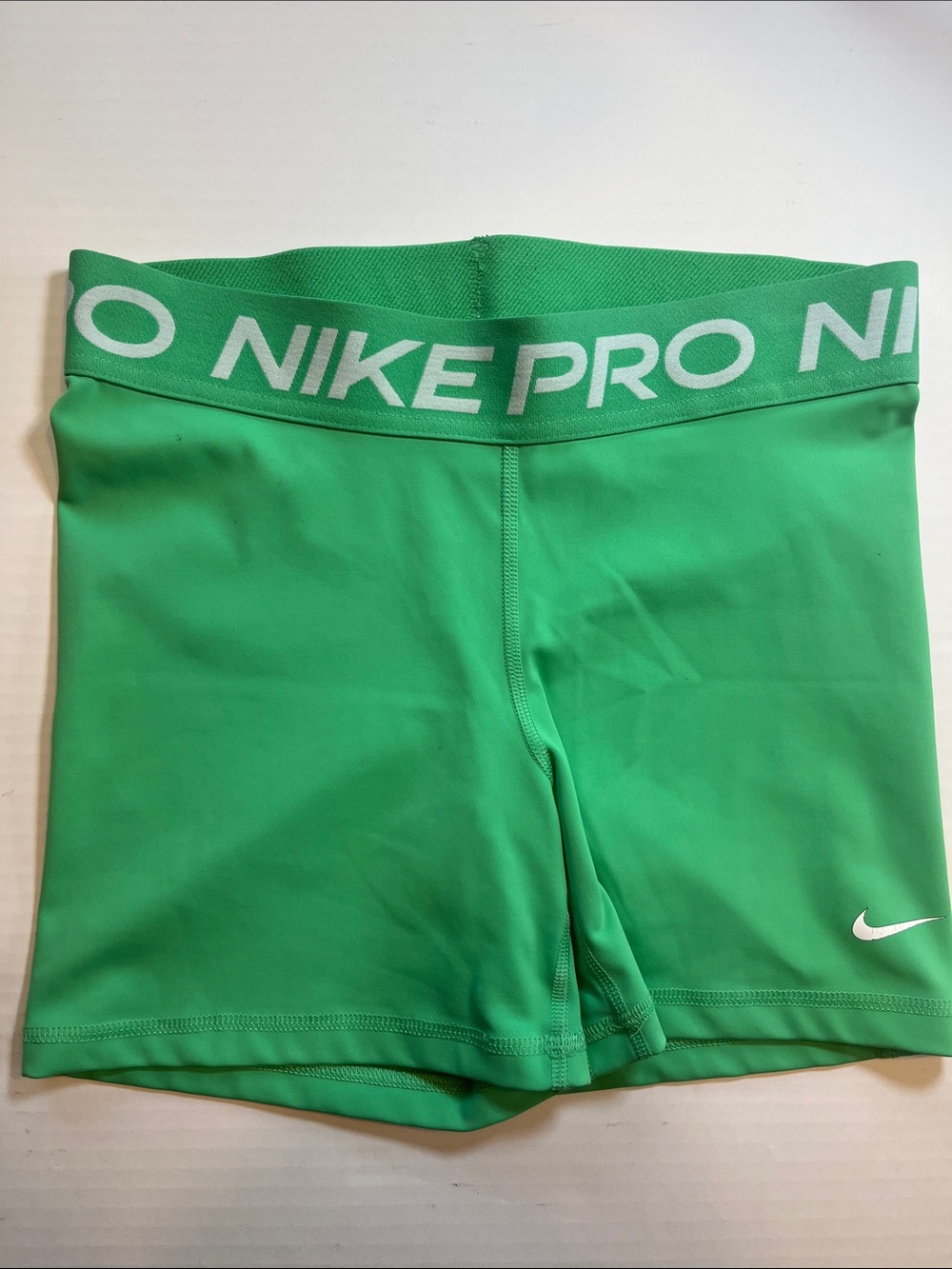 Nike Pro Bright Green Compression Bike Shorts